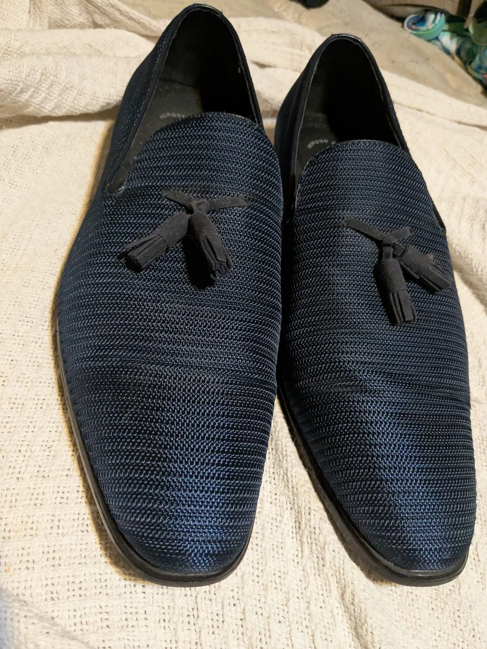 New Mens 12M Stacy Adams Stacy Tazewell Navy Dress Shoe Blue  25343 410